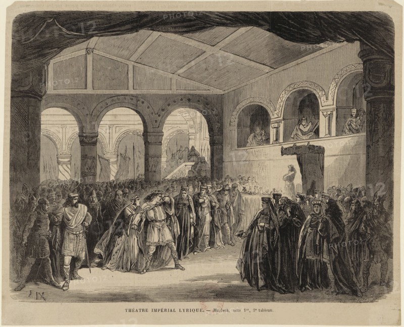 Opera Macbeth by Giuseppe Verdi. Paris, Théâtre-Lyrique, 21.04.1865, 1865.