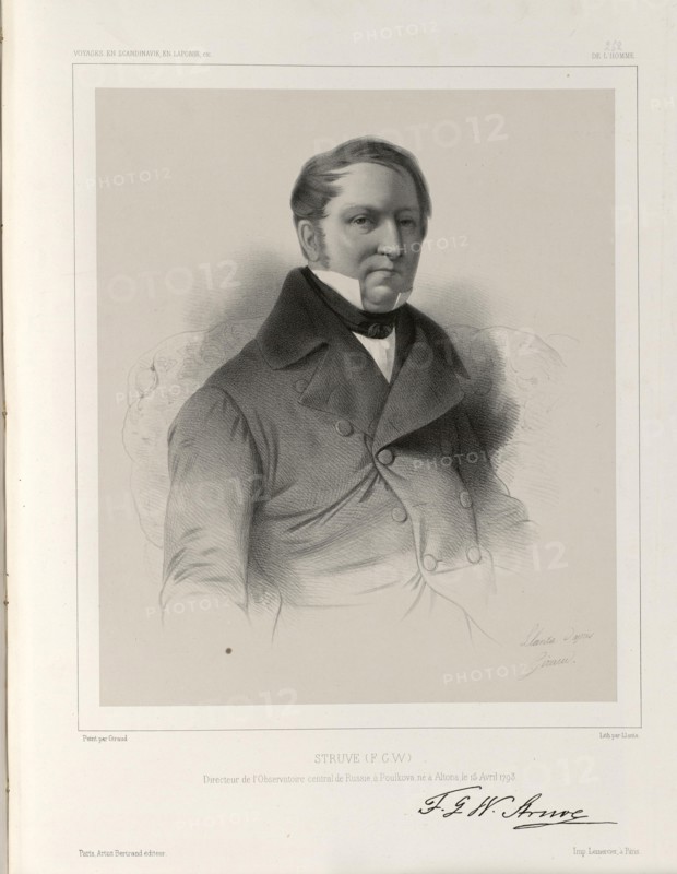 Friedrich Georg Wilhelm (Vasily Yakovlevich) von Struve (1793-1864), c. 1850.