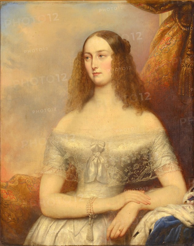 Portrait of Grand Duchess Olga Nikolaevna of Russia (1822-1892), Queen of Württemberg, .