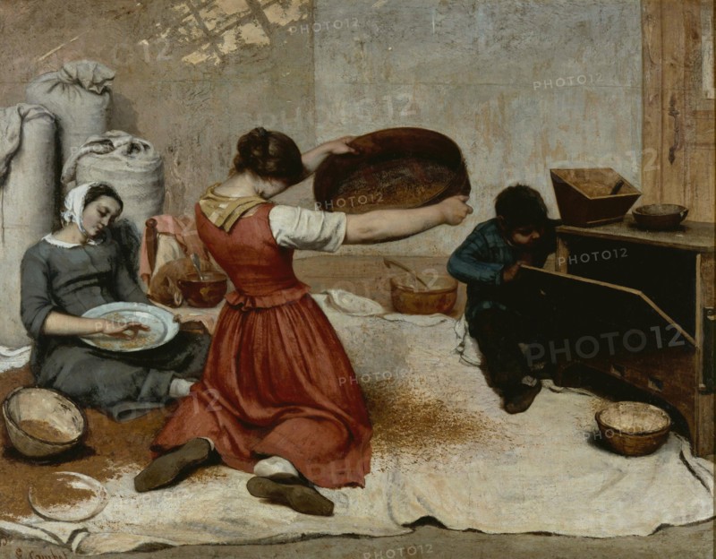 The Wheat Sifters (Les Cribleuses de Blé), 1854.