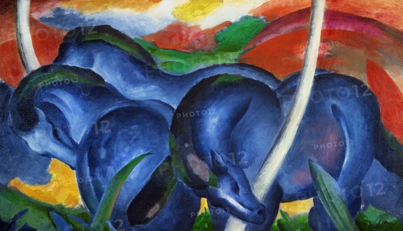 The Large Blue Horses, 1911.