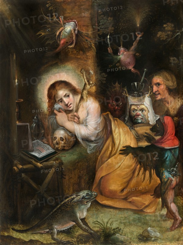 The Penitent Mary Magdalene visited by the Seven Deadly Sins, c. 1608-1610.