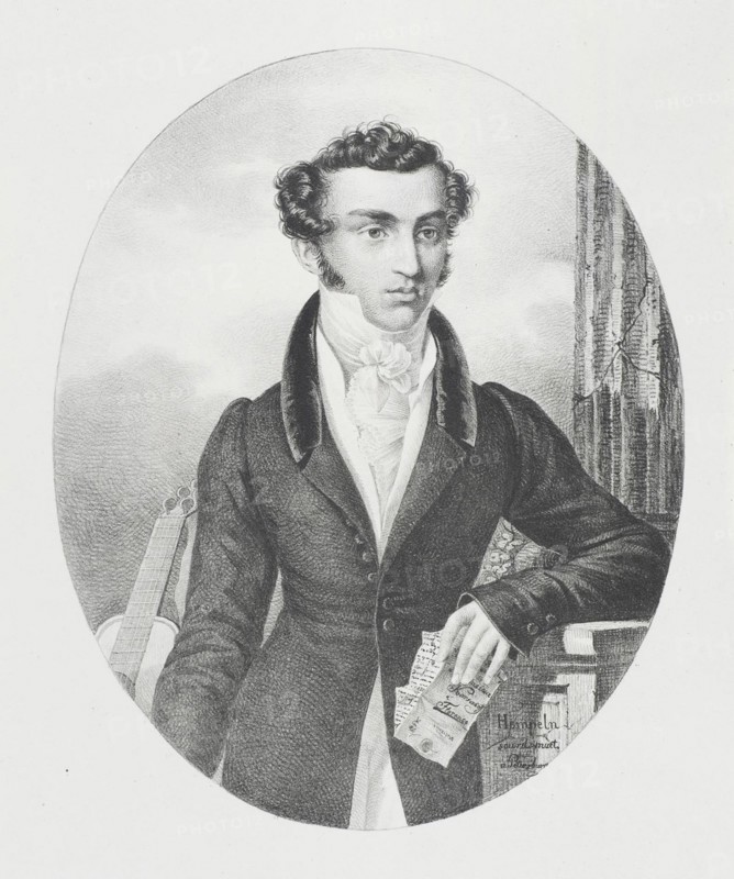 Portrait of the Composer and Poet Nicholai Alexandrovich Korsakov (1800-1820), 1820.