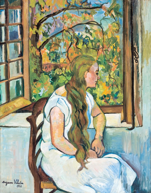 Germaine Utter at her window, 1926.