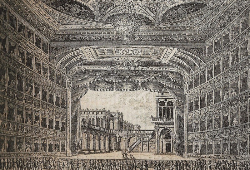 Teatro La Fenice in Venice, 1829.