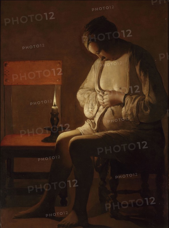 Woman Catching Fleas, ca 1638.