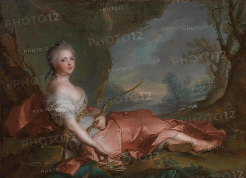 Princess Marie Adélaïde of France (1732-1800) as Diana, 1745.