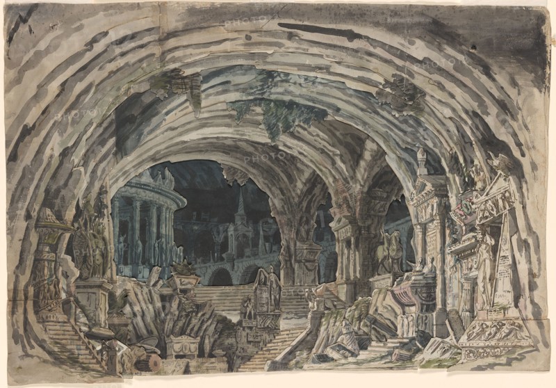 Aula Sepulcrale, 1830s.