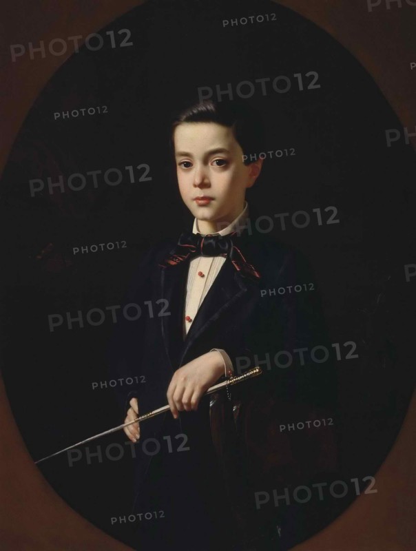 Portrait of B.A. Naryshkin as child, 1854.