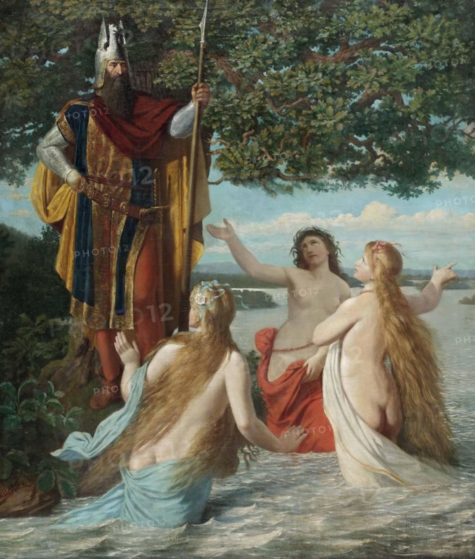 Hagen and the Rhinemaidens, c. 1916.