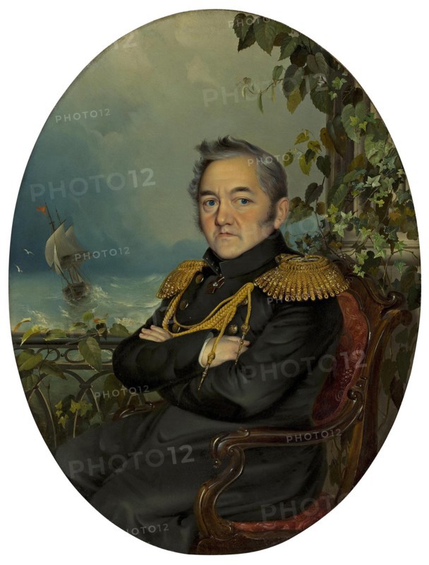 Portrait of Admiral Mikhail Lazarev (1788-1851), 1840s.