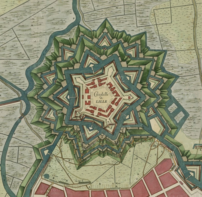 Plan of the Citadel of Lille, 1709.