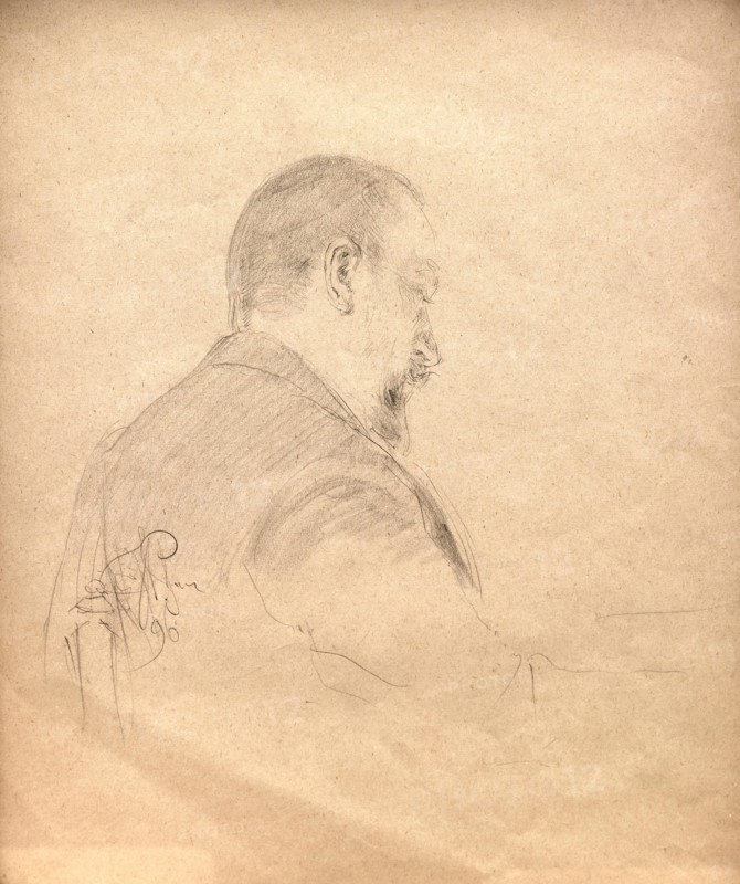 Portrait of the composer Alexander Glazunov (1865-1936), 1896.