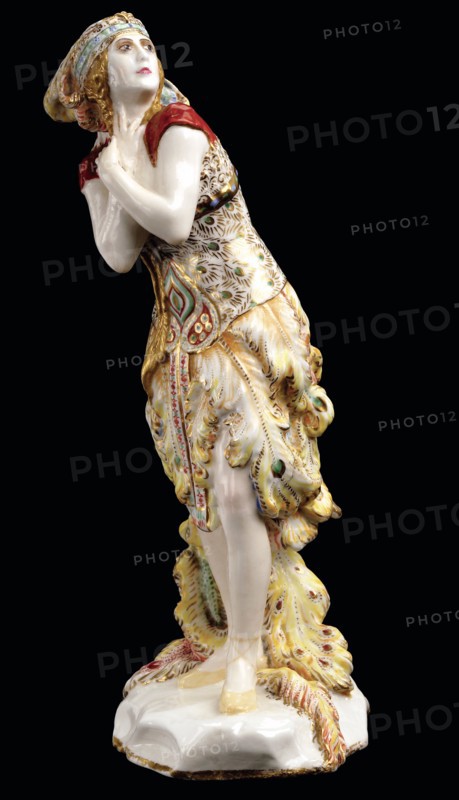Tamara Karsavina in the Ballet The Firebird (L'Oiseau de feu) by I. Stravinsky, 1920.
