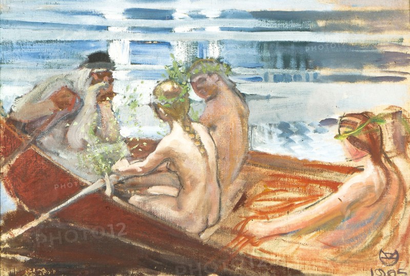 Väinämöinen's Boat-ride (Väinämöisen venematka), 1905.