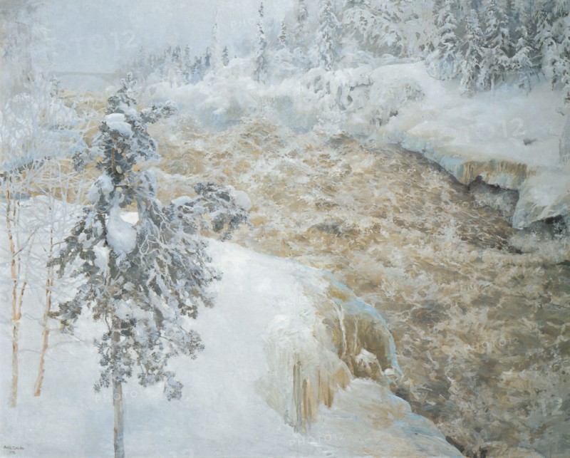 Imatra in wintertime (Imatra talvella), 1893.