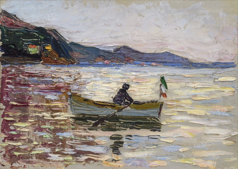 Rapallo. Boat at sea, 1906.