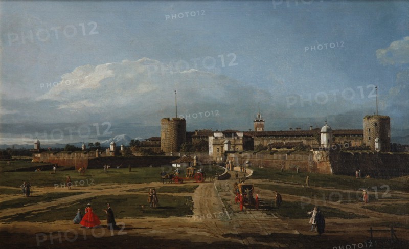 Castello Sforzesco in Milan, 1744.