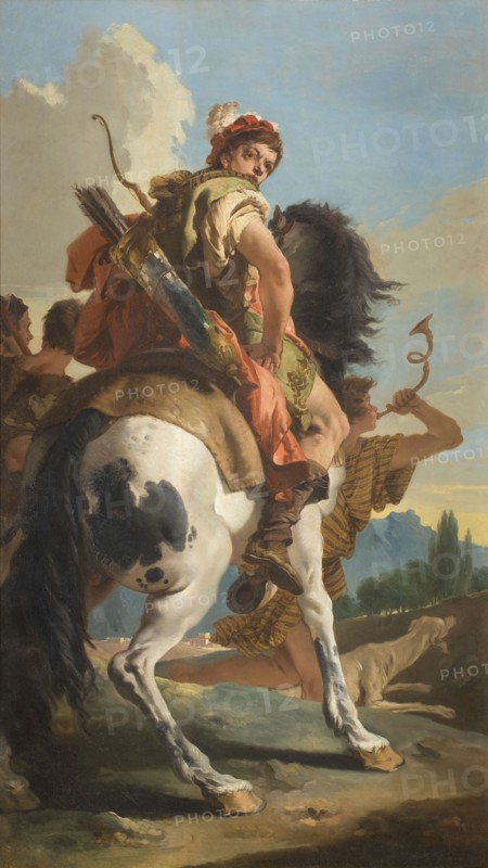 Hunter on Horseback, 1718-1725.