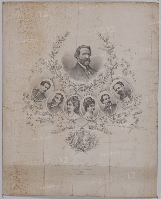 Giuseppe Verdi and Teatro di Trieste, 1873.