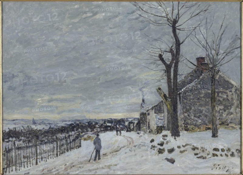 Snow at Veneux-Nadon, c. 1880.