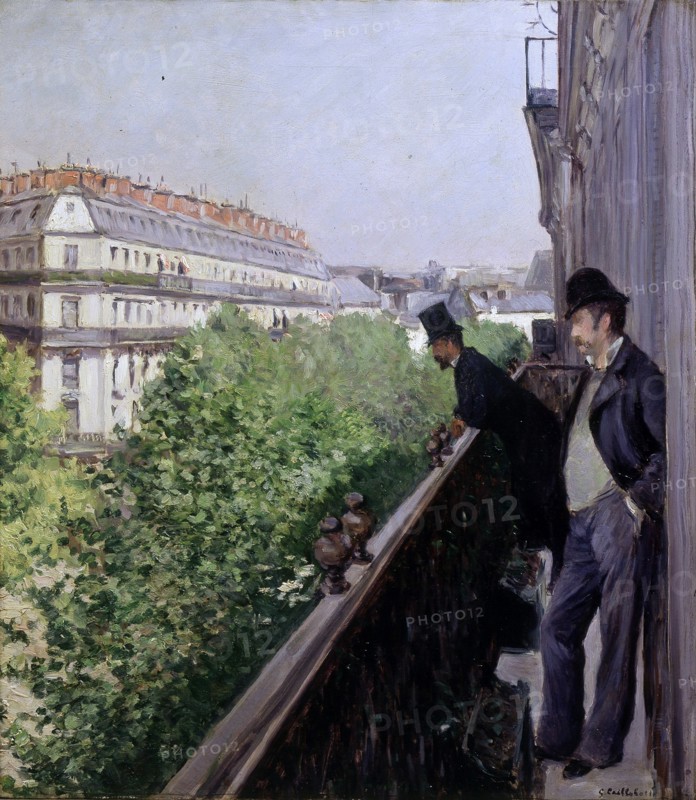 A Balcony, Boulevard Haussmann, 1880.