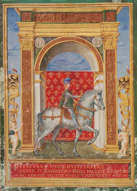 Francesco Sforza om horseback, 1486.
