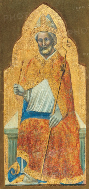 Saint Ambrose, Archbishop of Milan, ca 1345.