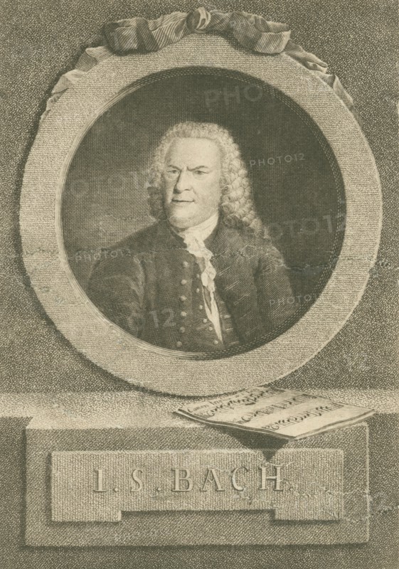 Portrait of Johann Sebastian Bach, 1774.