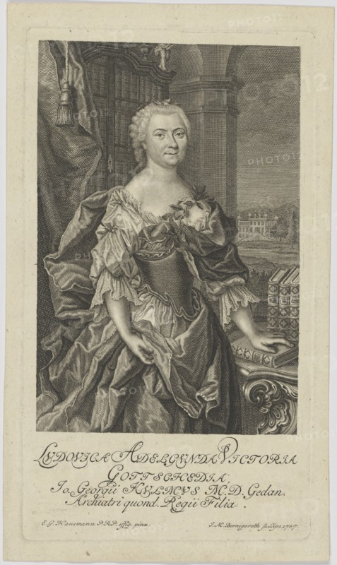 Luise Adelgunde Gottsched, born Kulmus (1713-1762), 1757.