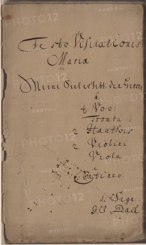 The Cantata Meine Seel erhebt den Herren (My soul magnifies the Lord), BWV 10, c. 1740.
