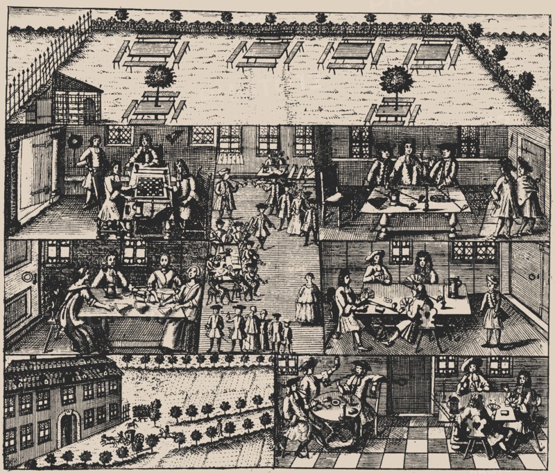 Halls of Lust at the Brandvorwerk in the suburb of Leipzig, 1746.