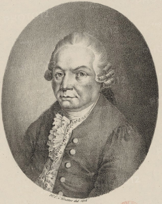 Portrait of Carl Philipp Emanuel Bach (1714-1788), 1816.