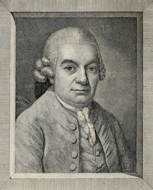 Portrait of Carl Philipp Emanuel Bach (1714-1788), 18th century.
