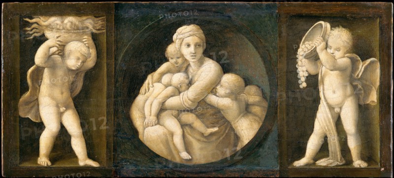 Charity (Baglioni family Altarpiece, predella panel), 1507.