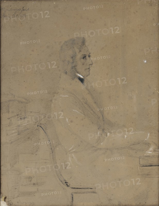 Frédéric Chopin at piano.