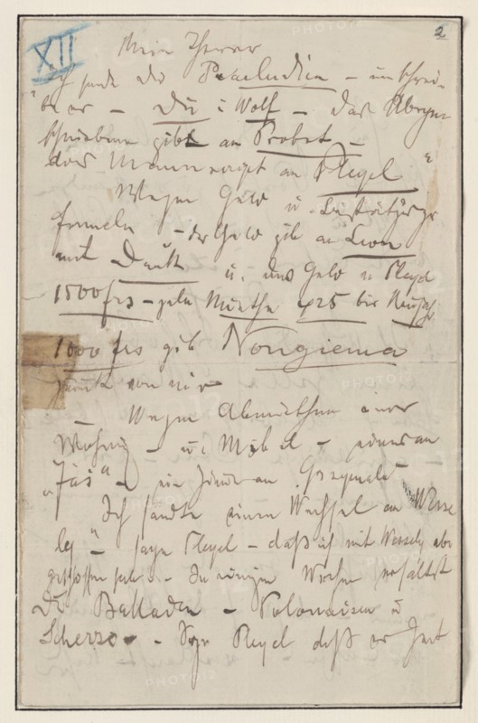 Letter to Julian Fontana, January 22, 1839, 1839.