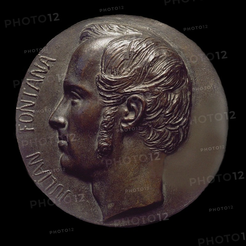 Julian Fontana (1810-1869), Bronze medal, 1843.