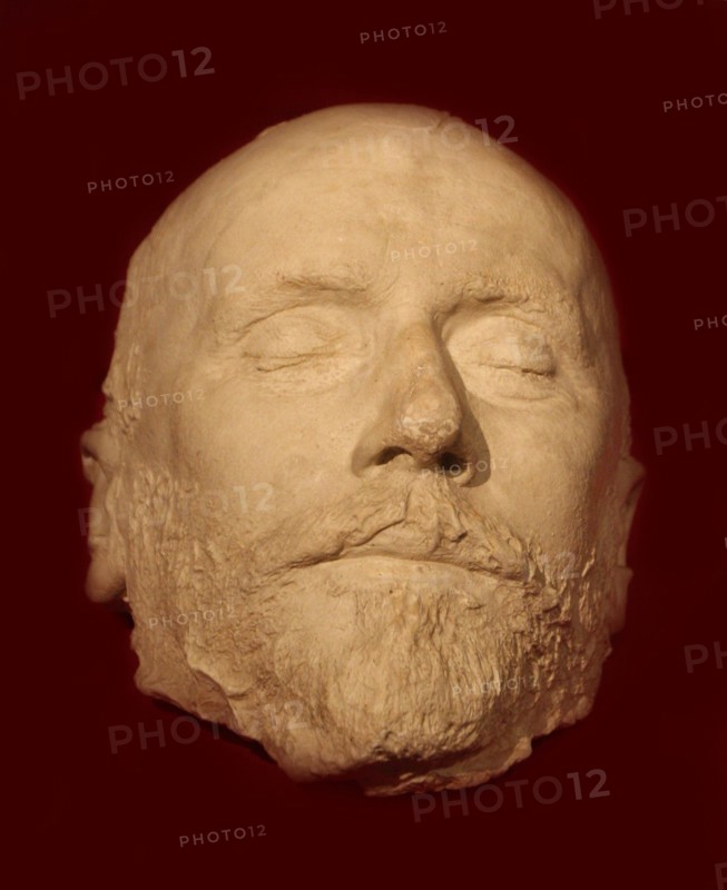 The death mask of Pyotr Ilyich Tchaikovsky, 1893.