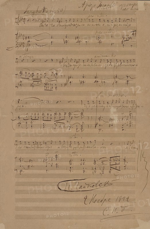 Iolanta's Arioso from the opera Iolanta by Pyotr Tchaikovsky, 1892.