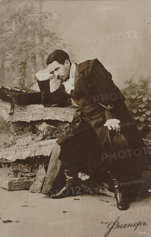 Nikolay Figner (1857-1918) as Lensky in opera Eugene Onegin by Pyotr Tchaikovsky, 1880s.