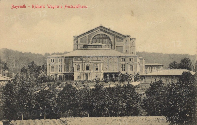 The Bayreuth Festival Theatre, 1900s.