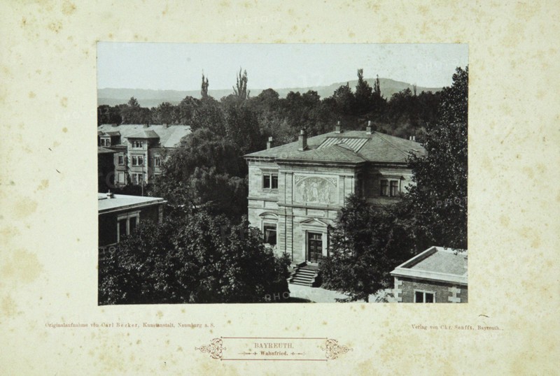Wahnfried (Richard Wagner's villa in Bayreuth), 1880s.