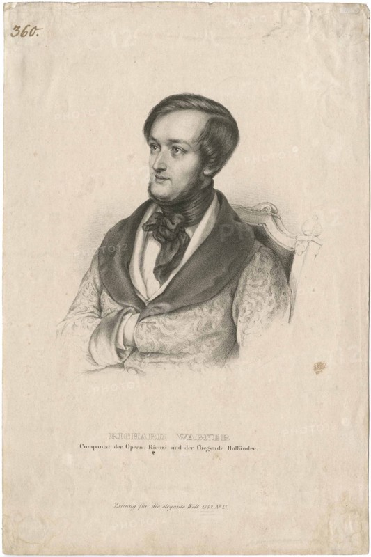 Portrait of the composer Richard Wagner (1813-1883), 1843.