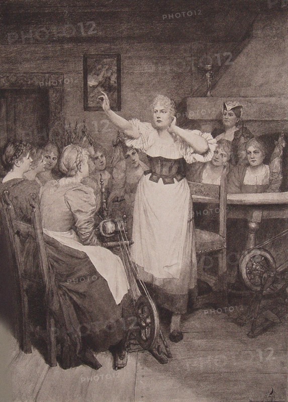 Opera Der fliegende Holländer (The Flying Dutchman) by Richard Wagner, II Act, 1894.