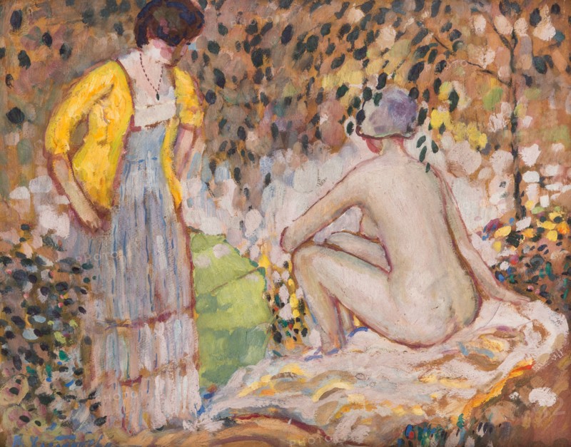 Sunbathing, 1920s.