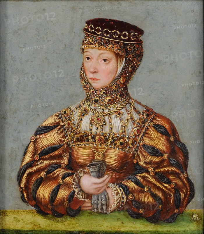 Portrait of Barbara Radziwill (1520-1551), Queen of Poland and Grand Duchess of Lithuania, c. 1565.