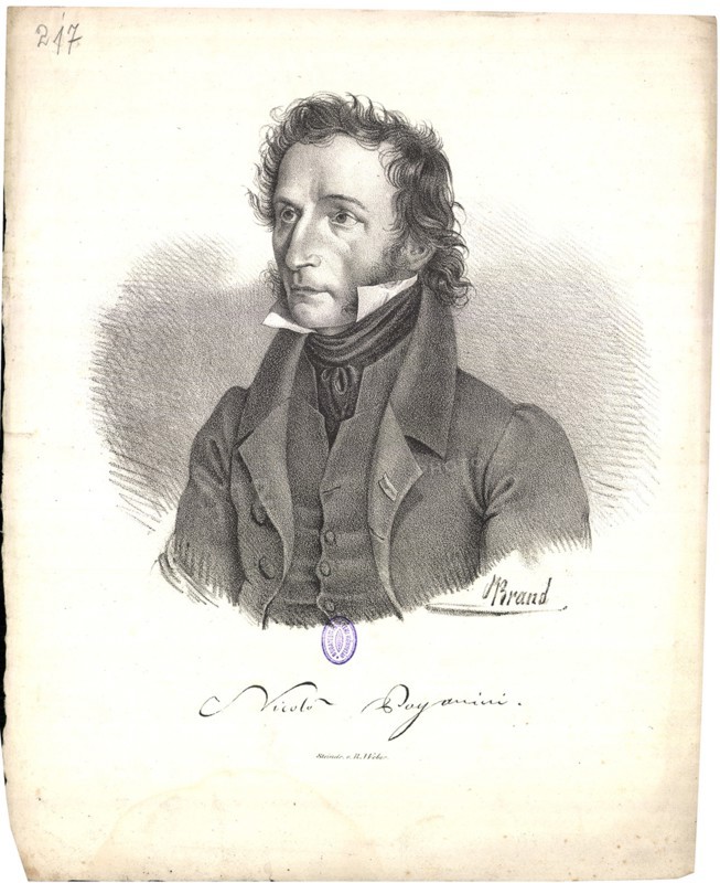 Portrait of Niccolò Paganini (1782-1840), 1830.