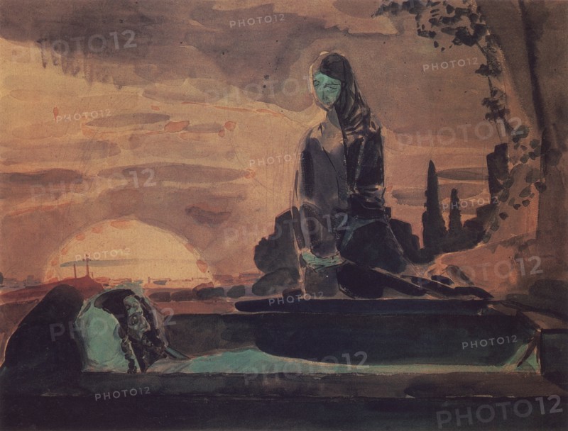 The Lamentation I. Sketch for a mural in the St. Vladimir Cathedral in Kiev, 1887.