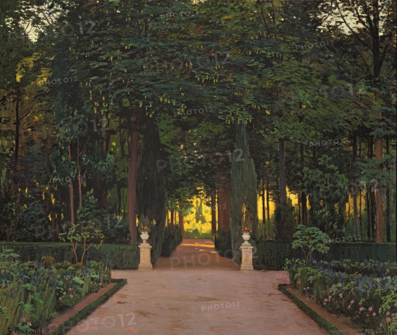Gardens at Aranjuez, ca 1899.